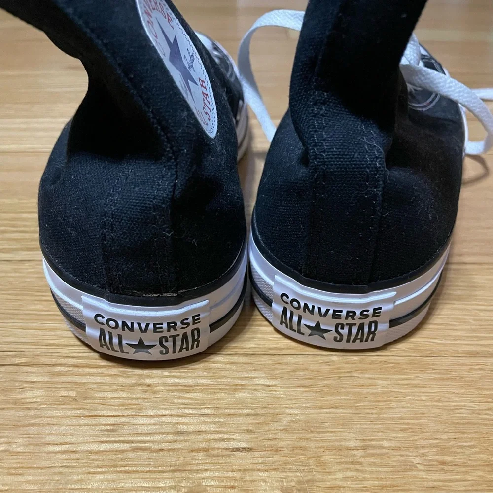 Converse Black and White High-Top Sneakers - Picture 4 of 5